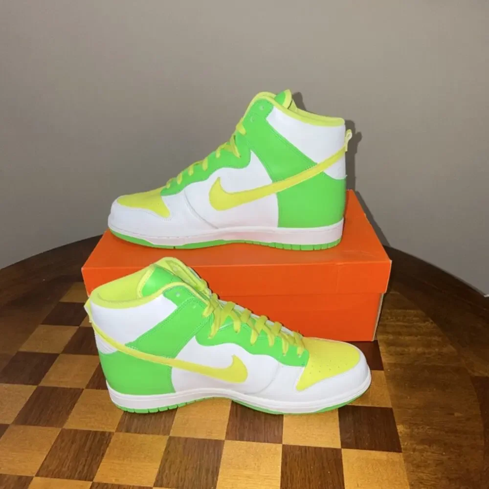 Size 11 - Nike Dunk High OG 2007 DS Lemon Chiffon Radiant Green 309432-171